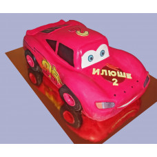 Торт "3D Машинка Маквин"