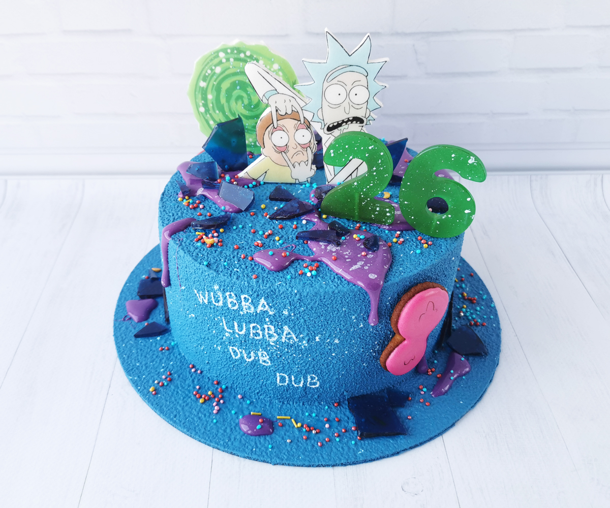 Торт «Wubba lubba dub-dub»