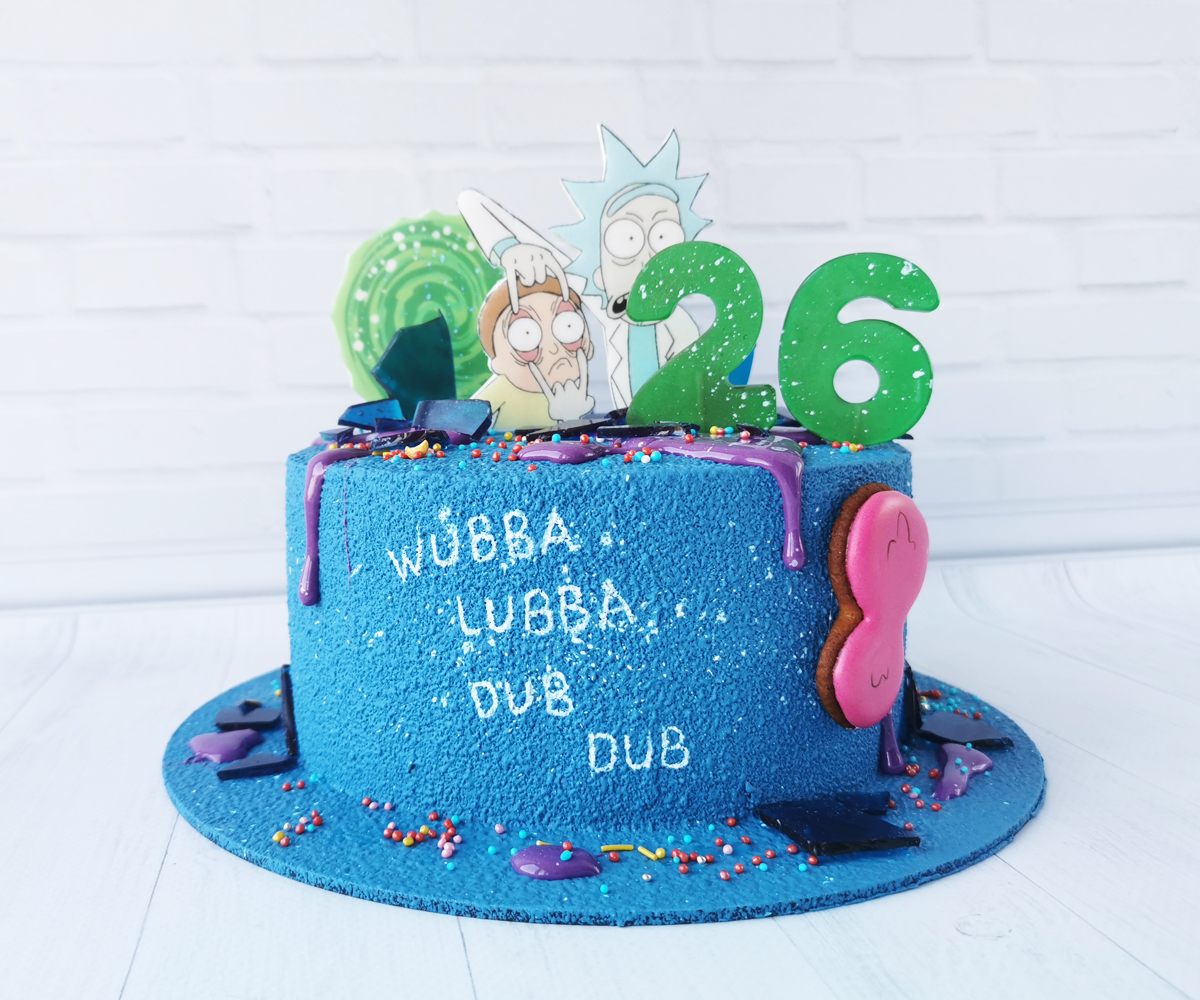 Торт «Wubba lubba dub-dub»