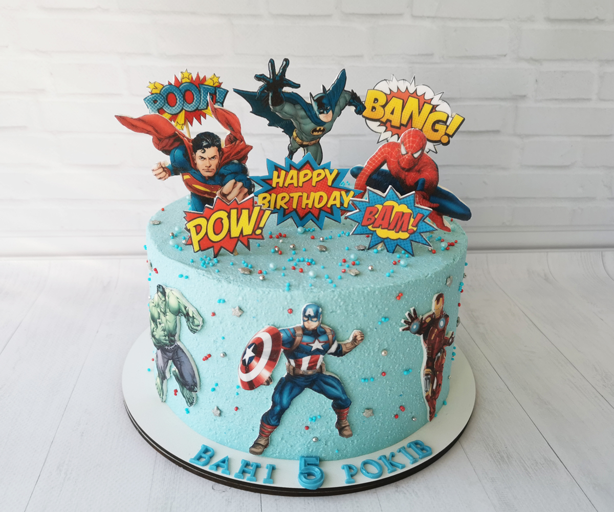 Торт «Супергерої Marvel»