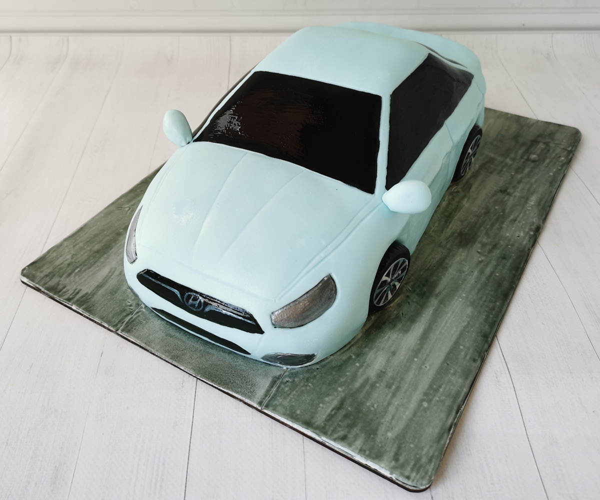 3D Торт машина Хюндай Акцент (Hyundai Accent)