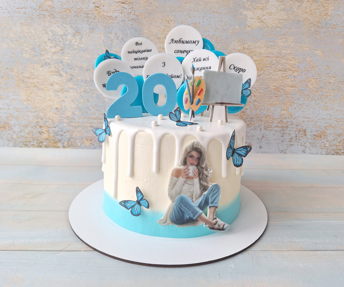 Торт на 20 лет девушке