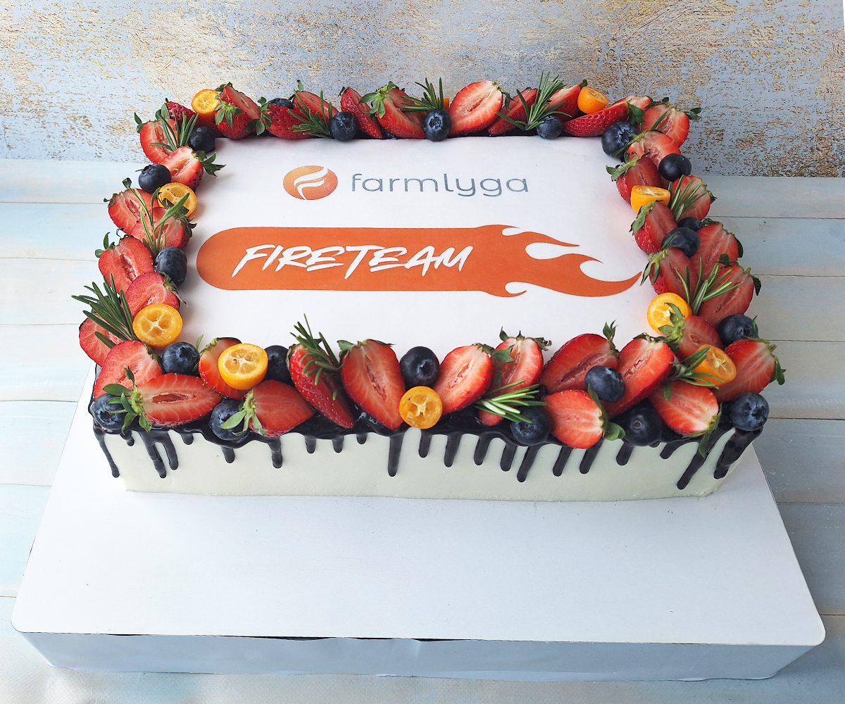 Торт с логотипом "Fireteam" №4